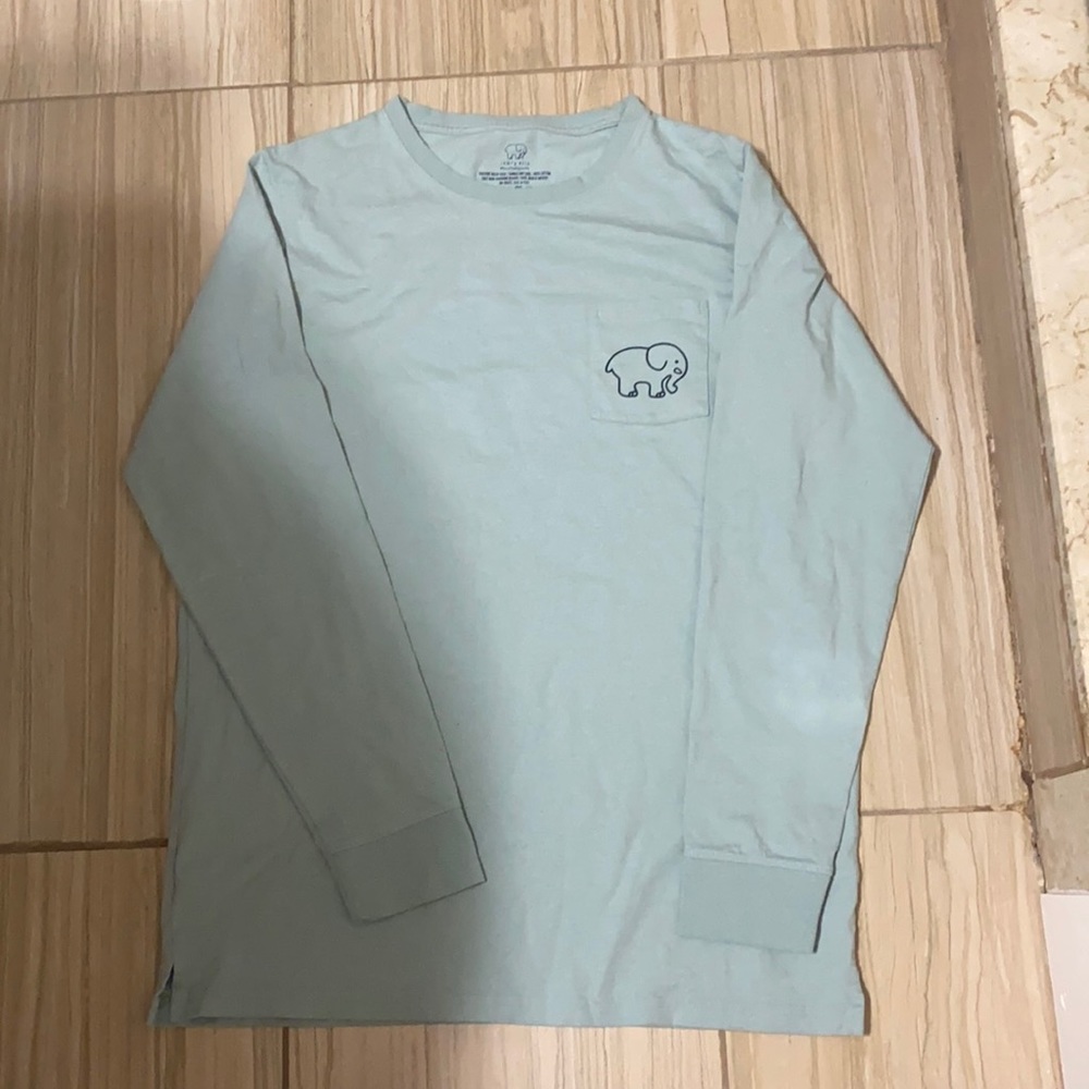 ivory ella blue long sleeve tee